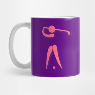 Pink Golf Swing Mug